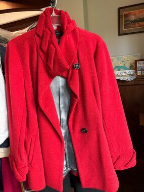 Zapa Red Wool Coat